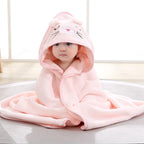 Peignoir de Bain Bébé à Capuche Ultra-Doux - L'Animal Câlin pour un Séchage Rapide