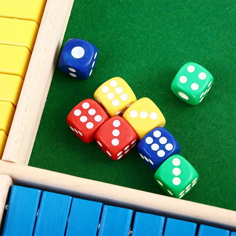 Le Jeu de Dés en Bois Shut The Box pour 4 Joueurs | Soirées Famille Inoubliables