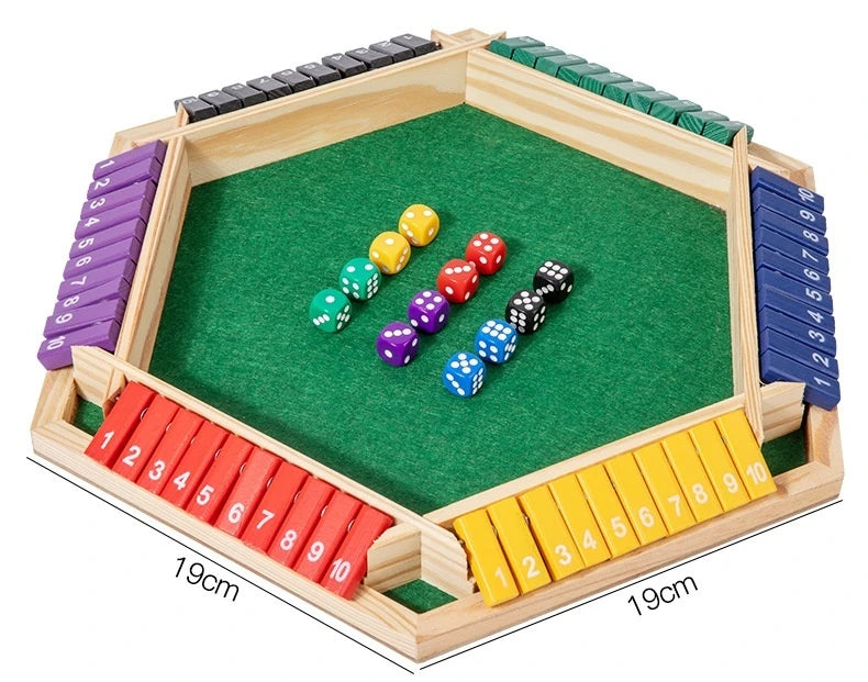 Shut The Box : Jeu de Dés en Bois Classique à Rabat – Ambiance Bar & Famille