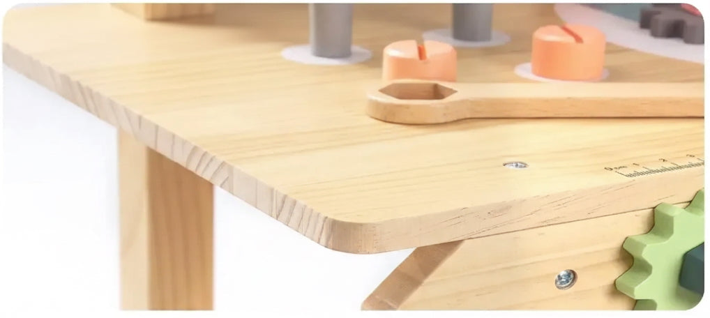 Robotime Robud - Établi en Bois Multifonctionnel - L'Atelier de Bricolage Idéal pour Enfant (3+ Ans)